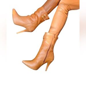 100% Leather Ankle Boots - Size 23 (USA & Canada size 5.5 -  6)